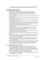 Instrucţiunile de prim ajutor, se vor prelucra. Pdf InstrucÅ£iuni Pentru ProtecÅ£ia Muncii In Laboratorul De FizicÄƒ Ioja Petronela Academia Edu