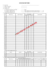 Alternatif Contoh Format Buku Piket Sekolah Guraruguraru