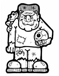 A) (dotted) c) radius (white) b) ulna (striped) d) metacarpals and carpals (grey and white) Frankenstein With An Eye Ball Coloring Page Download Print Online Coloring Pages For Free Color Nimbus