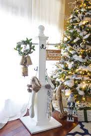 How to make a holiday stocking post. Diy Stocking Post Shades Of Blue Interiors