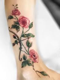 Maybe you would like to learn more about one of these? Sundige Haut Wieder Aquarellblumen Watercolor Tattoo Rosenranke Mit Schutze Sternzeichen Pfeil Und Bogen Facebook