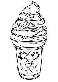 Disegno Da Colorare Kawaii Gelato 8