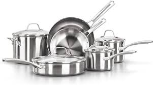 Check out our calphalon pans selection for the very best in unique or custom, handmade pieces from our shops. Amazon Com Calphalon Classic Stainless Steel Pots And Pans 10 Piece Cookware Set Kitchen Dining