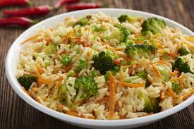 Riz Saute Aux Epices Brocoli Et Carottes Riz Saute Recette Riz Riz Au Brocoli