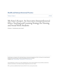 Oatmeal or cereal for breakfast? Pdf My Sister S Keeper An Innovative Interprofessional Ethics Teaching And Learning Strategy For Nursing And Social Work Students
