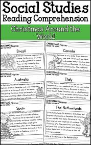 Christmas Around The World Reading Comprehension Passages K 2 A Page Out Of History Reading Comprehension Passages Comprehension Passage Homeschool Social Studies