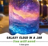 Galaxy Cloud in a Jar Materials Needed : 1 clear glass or ...