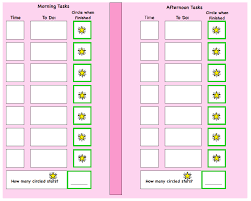 behavior charts token systems and schedules