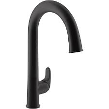 Maybe you would like to learn more about one of these? Kohler Sensate Matte Black 1 Handle Deck Mount Pull Down Touchless Kitchen Faucet In The Kitchen Faucets Department At Lowes Com