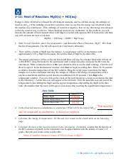 Beyond labz released a set of. Mistie Tran Heat Of Reaction Mgo 3 11 Heat Of Reaction Mgo S Hcl Aq Energy Is Either Absorbed Or Released For All Chemical Reactions And We Call Course Hero