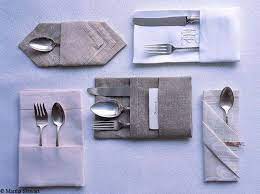 Pliage serviette papier facile avec 2 couleurs. 9 Pliages De Serviettes Faciles Elle Decoration