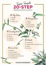 20 Step Super Simple Wedding Planning Checklist super simple wedding planning checklist