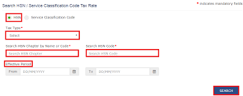 Gst Portal Search Hsn Sac Tax Rates Learn By Quicko
