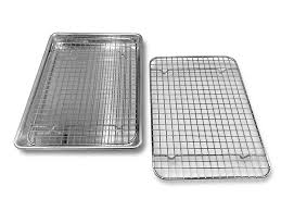 Goson Heavy Duty Stainless Steel Bakeware Quarter 1 4 Size Cross Wire Rack 8 5 Inches By 12 Inches And Bakin Stainless Steel Bakeware Oven Pan Baking Sheets