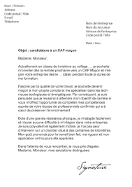 Lettre De Motivation Cap Macon Modele De Lettre
