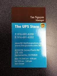 Business mailboxesthe ups store can give your small business a real street address. The Ups Store 8359 Elk Grove Florin Rd 103 Sacramento Ca 95829