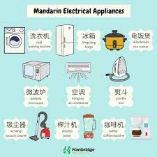 We Re Back With Some Mandarin Electrical Appliances Vocab For More Information You Can Leave Us A M Learn Chinese Mandarin Chinese Learning Chinese Language