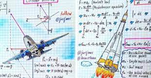 Talented Physics Teacher Mind Blowing Diagrams Makes Art Out Of Formulas Physics Teacher Physics Physics And Mathematics