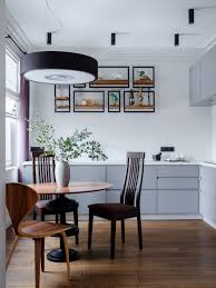The dining table itself is a more traditional affair, granting contrast to the space. 75 Beautiful Eat In Kitchen Pictures Ideas July 2021 Houzz