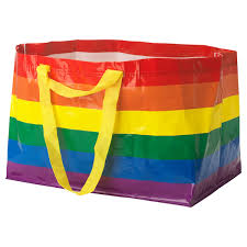 Storstomma Shopping Bag Large Multicolor Ikea In 2020 Rainbow Bag Multi Colored Bag Reusable Shopping Bags
