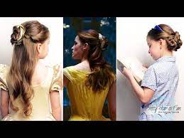 2 belle hairstyles from the new disney movie beauty & the beast starring emma watson! Emma Watson Belle Ballroom Library Hairstyles Youtube