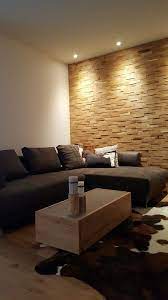 3d holzwand individuell selber verlegen in ihrem wohnbereich massives eichenholz hinter der couch als moderne und naturlic holzwand wohnzimmer holzwand wohnen
