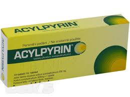 Acylpyrin ® snižuje horečku a tlumí bolest při horečce a nachlazení. Acylpyrin Tbl 10x500mg Lekarna Scarabeus Praha Sporilov