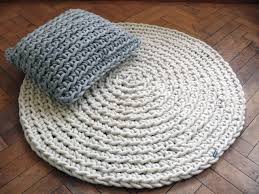 Handgehakelter Teppich Wollweiss Teppich Hakeln Gehakelter Teppich Teppich