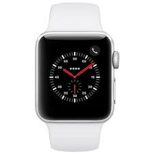 Black Apple Watch With White Sport Band Apple Watch Series 3 Gps Cellular 38mm Silver Aluminium Case With White Sport Band Apple Watch Series 3 Apple Watch Used Apple Watch