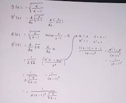 Turunan fungsi bentuk f(x) = u^n atau fungsi perpangkatan ini mulai dipelajari di sma kelas xi turunan pangkat bulat, pangkat pecahan dan turunan bentuk akar, silahkan kuasai cara mudahnya. Turunan Dari G X Akar X X 1 Brainly Co Id
