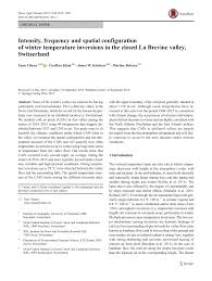 17:21 lever de la lune: Pdf Intensity Frequency And Spatial Configuration Of Winter Temperature Inversions In The Closed La Brevine Valley Switzerland