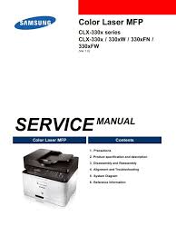 From the start menu, select programs or all programs > samsung printers > your printer driver name > uninstall. Samsung Clx 3305w Printer Service Manual And Repair Guide Repair Guide Paper Handling Repair