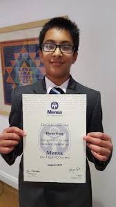 Il solo requisito richiesto per diventarne membri è rientrare nel 2% della. Mensa Iq Test 13 Yr Old Indian Origin Boy Gets Top Score Hindustan Times