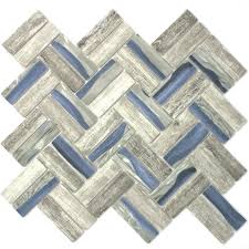 Then i also measured and marked a vertical line in the middle of the range opening. Wooden Blue Herringbone Pattern Recycle Glass Mosaic Tile Backsplash Wall Bathroom Kitchen
