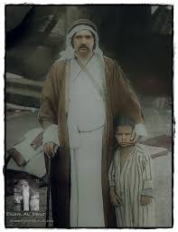 الامير النوري بن هزاع الشعلان وأبنه الامير نواف Islamic World Rare Pictures My Images