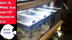 How To Diy Sliding Aquarium Glass Fish Tank Lids Tops Glass Fish Tanks Aquarium Glass Fish