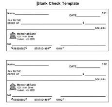 Blank Check Template Printable Checks Blank Check Templates Printable Free