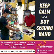 We buy & we sell high range of quality new and used good, consignments, home collection. Shop Here Sell Here Only At Cash Converters Malaysia Facebook