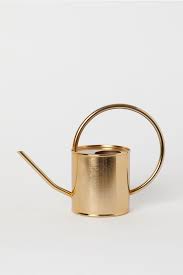Arrosoir En Metal Dore Home H M Ch Metall Giesskanne Giesskanne Kleine Giesskanne