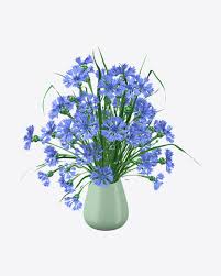 Blue flowering plants for pots. Download Blue Flowers In Pot Transparent Png On Yellow Images