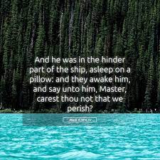 Mark 4:38 Kjv - And He Was In The Hinder Part Of The Ship, Asleep