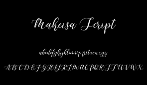Cornera free modern font questario brush style font Maheisa Script Free Font