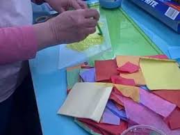 Stained glass windows are a form of art in which an artist arranges pieces of glass in different sizes and colors to create a allow children to tear tissue paper of various autumn colors to create a tree with. How To Make A Tissue Paper Stained Glass Window Tutorial From Pufferbellies Toy Store In Staun Diy Stained Glass Window Making Stained Glass Stained Glass Kids