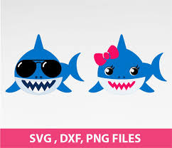 Baby Shark Svg Dxf Png Formats 0162 Etsy Baby Shark Shark Gifts Cute Shark