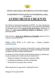 Alemanha a torcer por portugal para ser cabeça de série no apuramento. Informacao Aos Utentes Do Consulado Geral Em Estugarda E Escritorio Consular De Hattersheim Am Main Frankfurt Covid 19 Atendimento Ao Publico Noticias A Embaixada Embaixada De Portugal Na Alemanha