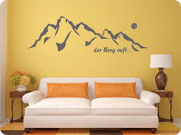 Steinwand wohnzimmer selber machen einzigartig wandsticker kreative wandtattoos für das wohnzimmer. Wandtattoo Der Berg Ruft Wandaufkleber Wandgestalltung