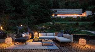 Outdoor lighting adds a nice ambiance and romance. Ambient Collection Modern Luxury Outdoor Furniture Gloster