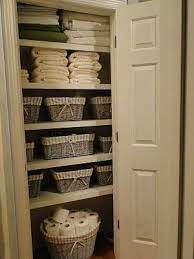 Bathroom cabinet ideas for small bathroom pickpackgoco. Now That S A Pretty Linen Closet Linen Closet Organization Bathroom Linen Closet Home Organization