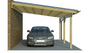 Pultdachcarports Anlehncarports Mit Gefalle Zur Seite
