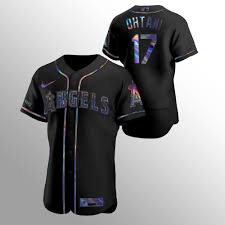Outerstuff shohei ohtani los angeles angels mlb majestic boys youth custom baseball jersey personalized stitched baseball shirt with team/your name and numbers for men/women/youth. Angels Shohei Ohtani Authentic Iridescent Holographic Black Jersey Men S